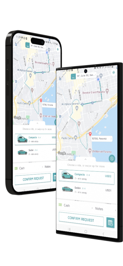 Celulares con la app Muver
